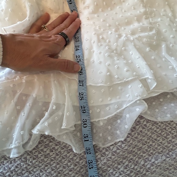 SHEIN White Backless Spaghetti-Strap Ruffle Dress - Picture 7 of 11